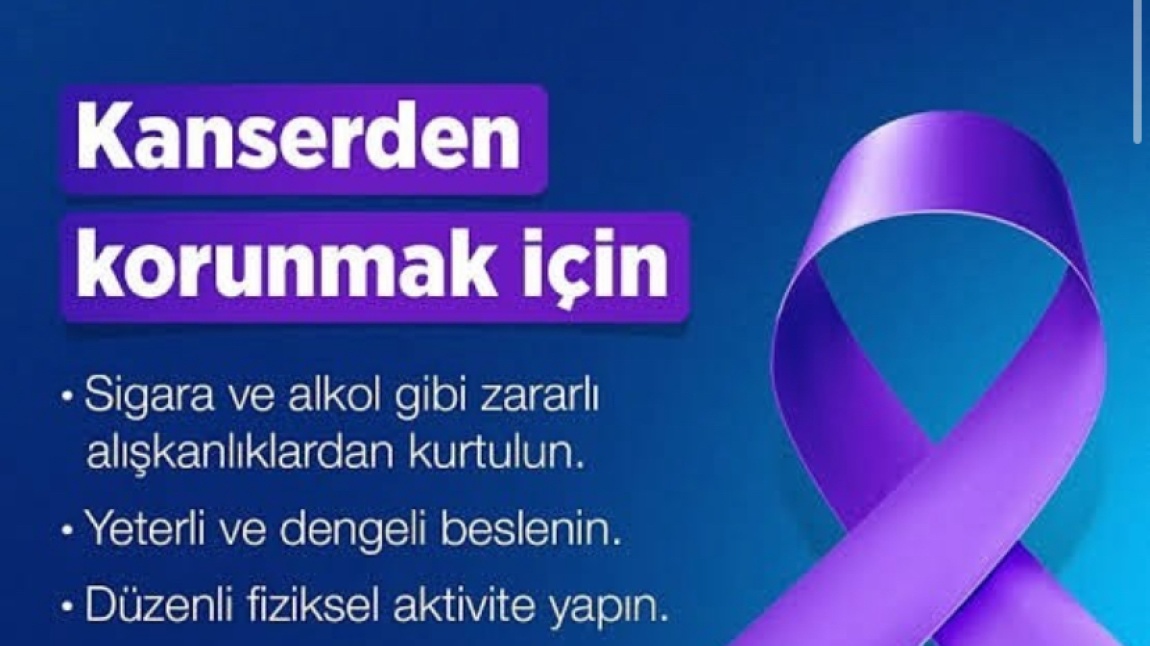 Kanserden korunmak için…