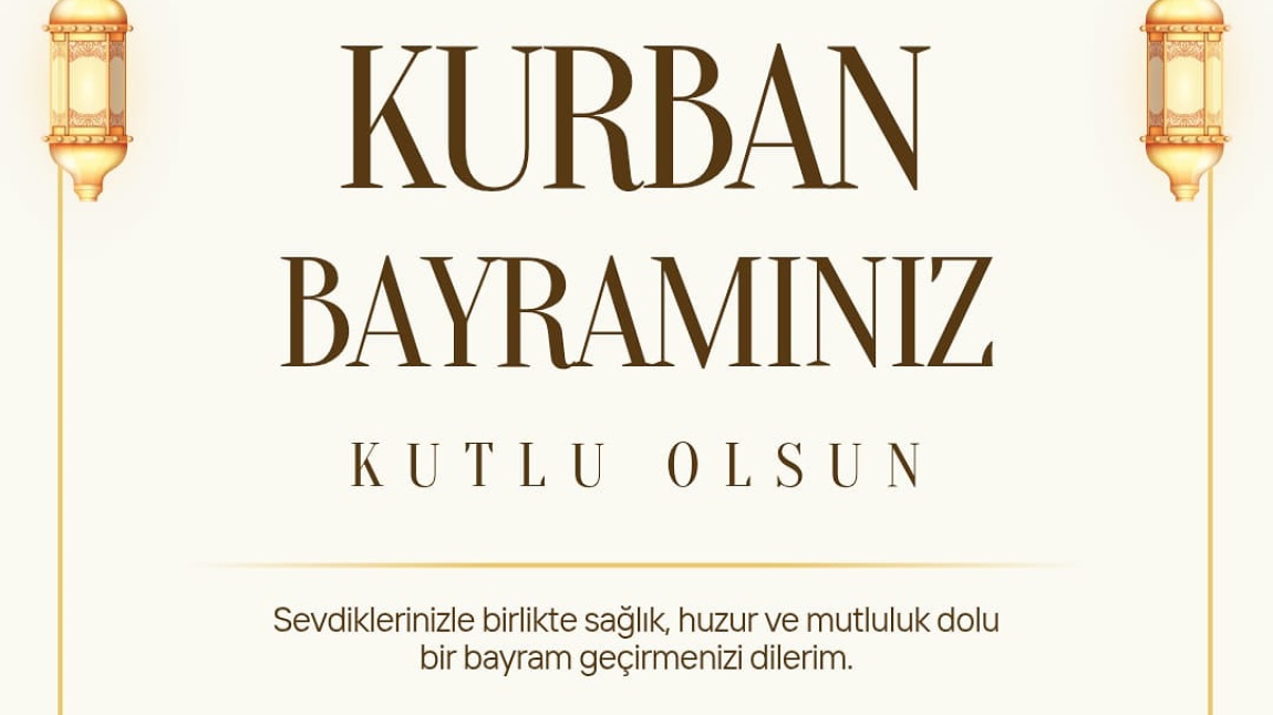 İyi bayramlar 